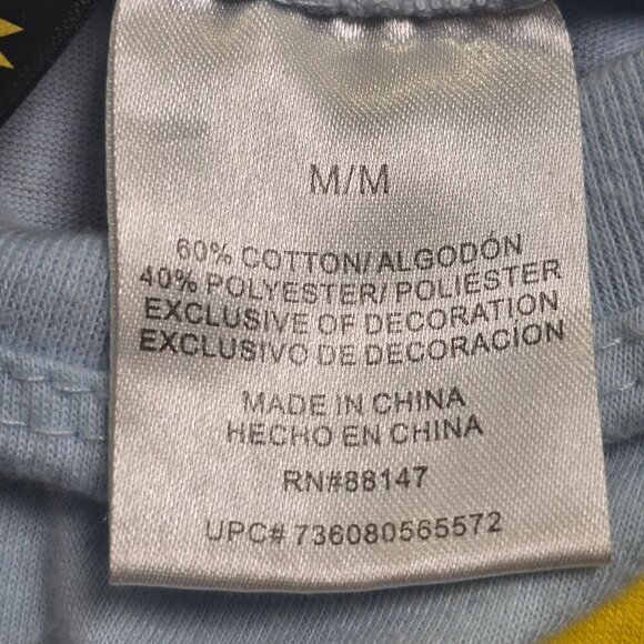 MTV Beavis And Butt-Head Graphic Tee Medium Light Blue Cotton Blend - Picture 4 of 8